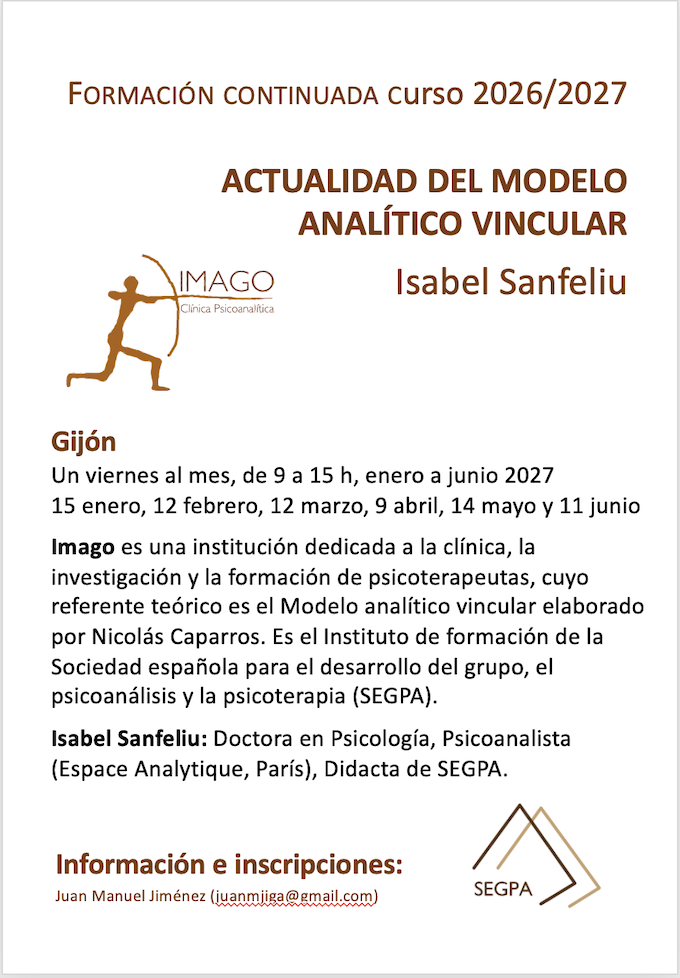 Formación psicoterapia de grupo 2027